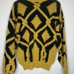 Vintage Knitted 80s Men Sweater (XL) 3