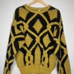 Vintage Knitted 80s Men Sweater (XL) 4