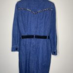 Vintage Denim Animal Print Dress (M) 4