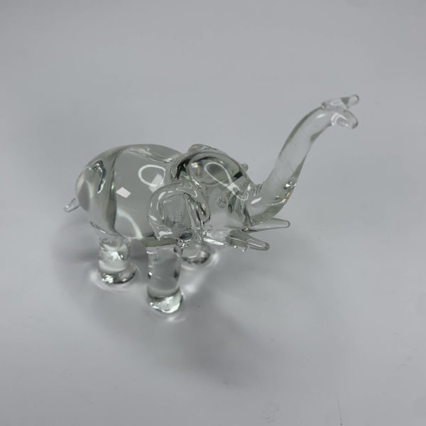 Vintage Clear Crystal Elephant 1