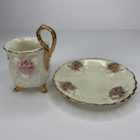 3D Floral Vintage Tea Cup and Saucer Set 4