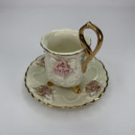 3D Floral Vintage Tea Cup and Saucer Set 2