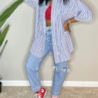 Ralph Lauren Striped Shirt (L) 3