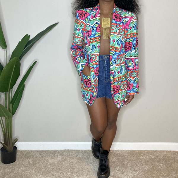 Vintage Spring Floral Blazer (L) 1