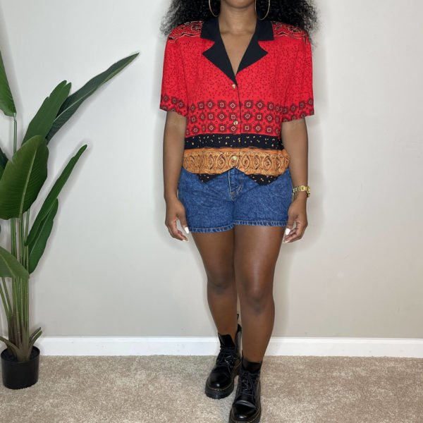 Vintage 80s Crop Top (L) 1