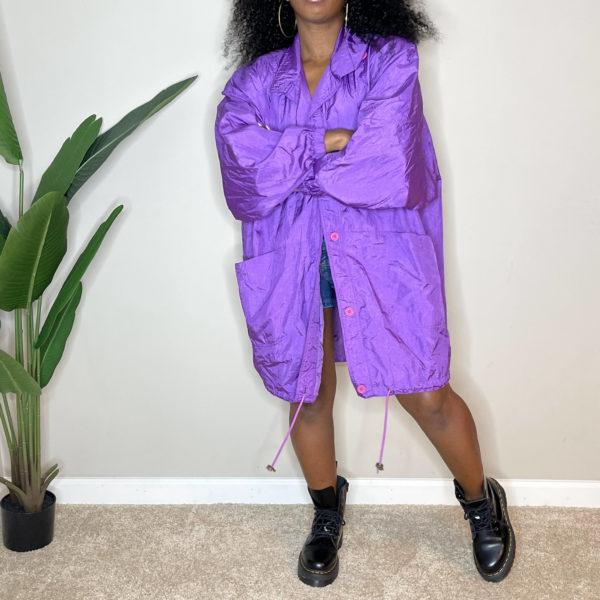 Vintage Unisex Oversized 90s Windbreaker (One Size) 1