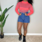 Vintage Kaelin 80’s Neon Knit Sweater (XS) 2