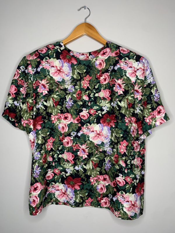 Vintage Floral Top (M) 1