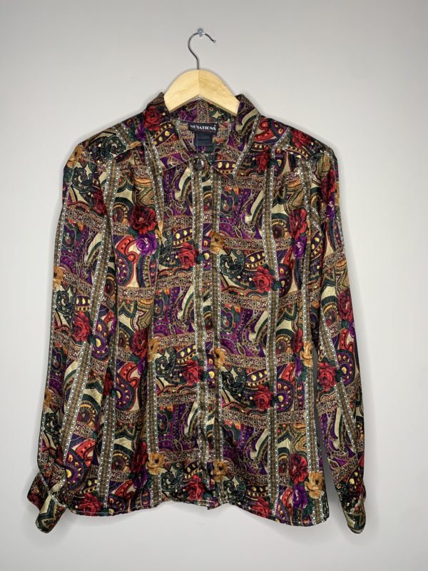 Floral Vintage Blouse (M) 1