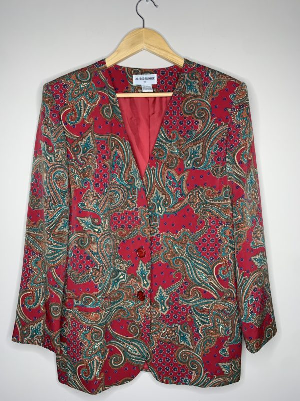 Alfred Dunner Paisley Blazer (M) 1