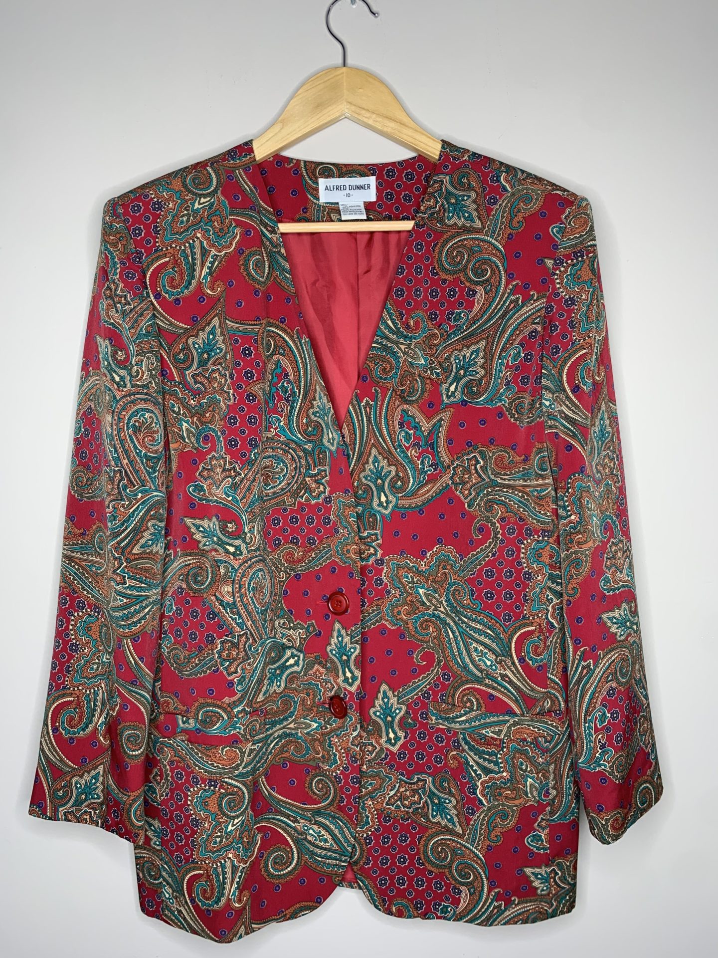 Alfred Dunner Paisley Blazer (M) - MPC Vintage