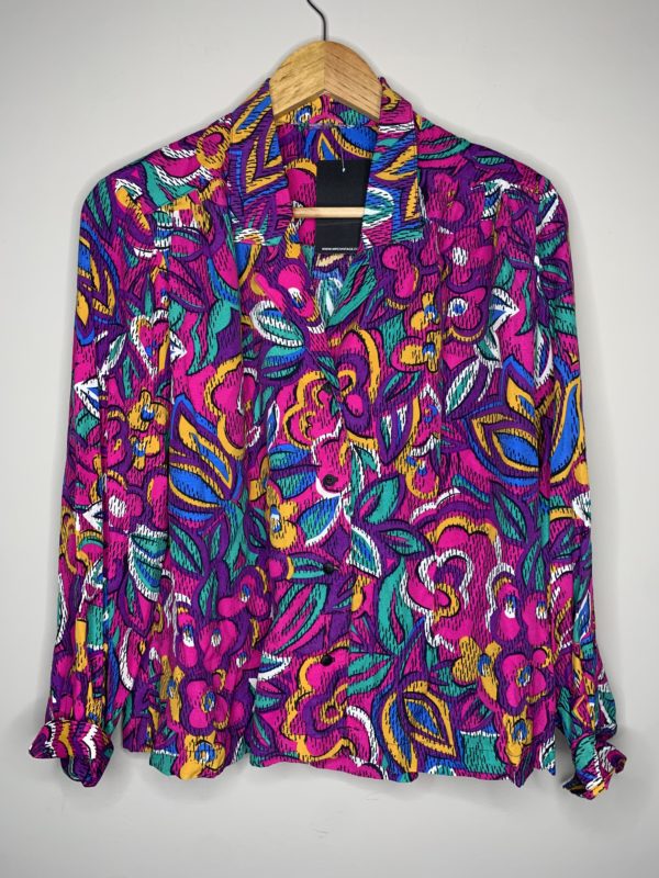 Floral Multi Color Vintage Shirt (S) 1